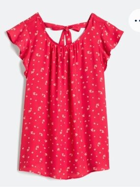 Papermoon Pink Floral Tie-back Blouse